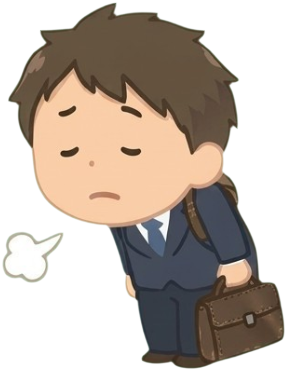 悩む人
